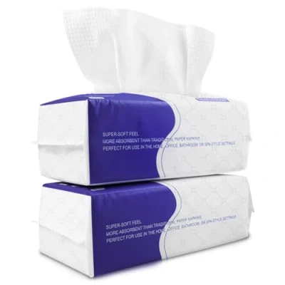 Afbeelding van Wegwerp gezichtshanddoek, katoenen tissue droge gezichtsdoekjes voor vrouwen, ongeparfumeerde en ultrazachte gezichtshanddoeken het wassen van gezicht, make up verwijderen babyverzorging 20 x