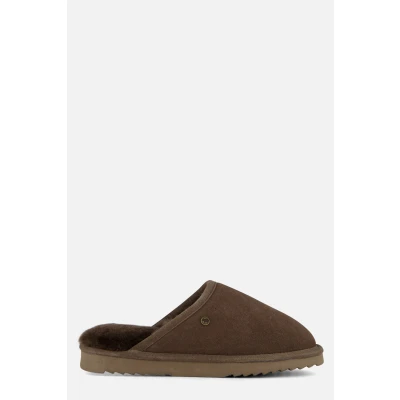 Afbeelding van Pantoffel Warmbat Men Classic Suede Pebble Schoenmaat 46