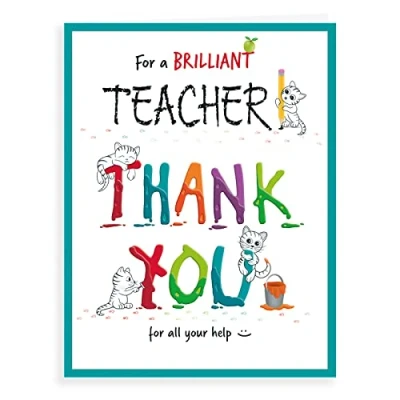 Afbeelding van Dank U Card Bedankt Leraar 8 x 6 inch Regal Publishing