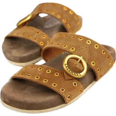 Afbeelding van Lazamani Two Straps One Buckle Slippers Dames