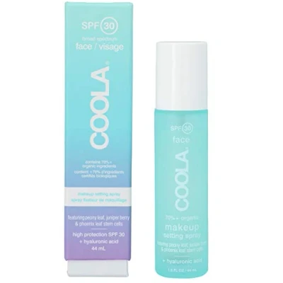Afbeelding van Coola Organic Makeup Setting Sunscreen Spray SPF 30 44 ml