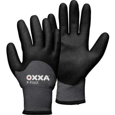 Afbeelding van Werkhandschoen OXXA X Frost 51 860 Maat 10 XL Zwart/Grijs