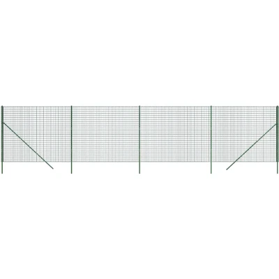 Afbeelding van vidaXL Draadgaashek 2,2x10 m gegalvaniseerd staal groen