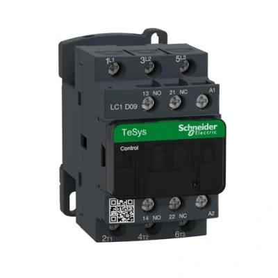 Afbeelding van Schneider Electric TeSys LC1D schakelaar 3P AC 3 440V 9A spoel 400Vca LC1D09V7