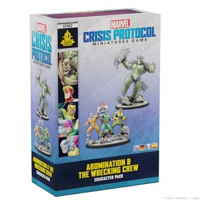 Afbeelding van Atomic Mass Games Marvel: Crisis Protocol Abomination &amp; Wrecking Crew Character Pack Criminal Syndicate Expansion, Tabletop Superhero Game, Leeftijd 14+, 2 spelers, 90 minuten speeltijd, gemaakt