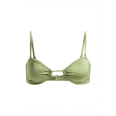 Afbeelding van Roxy Brilho MIT Mittlerer Bedeckung Bikinitop, Dames, Maat: Large, Green
