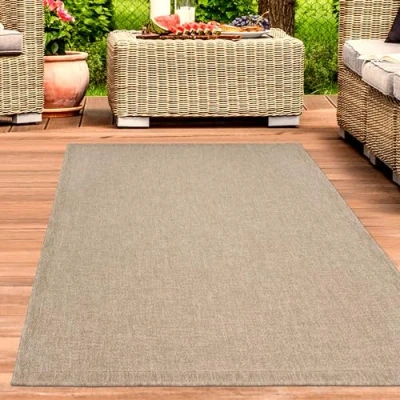 Afbeelding van CARPETIA Vloerkleed, outdoor, weerbestendig, sisal look, balkon, tuin, terras, keuken, naturel, beige, 160 x 230 cm