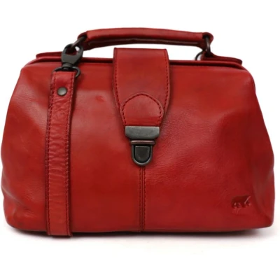 Afbeelding van Bear Design Julia S Leren Clippertas / Dokterstas Rood