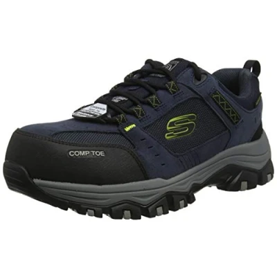 Afbeelding van Skechers Greetah Trainers heren, Navy Suede Leer W Textiel, 40 EU