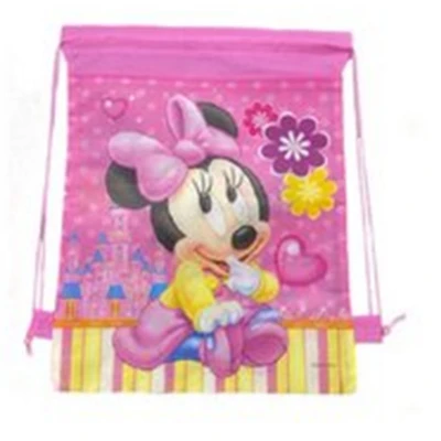Afbeelding van Rugzak Mini Mouse rugtas zwemtas trekkoord tas kindertas bag pack children&#039;s 28 x 36