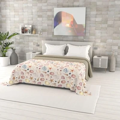 Afbeelding van Italian Bed Linen Zomer quilt FANTASY, Microvezel, Dubbel 260x270cm, Marea