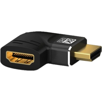Afbeelding van HDMI adapter 90 haaks naar rechts HDMI2.1 (8K 60Hz + HDR) / zwart