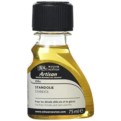 Afbeelding van Winsor &amp; Newton 2621728 Artisan standolie voor watervermengbare olieverf, verhoogt de glans en transparantie van verf 75ml Fles,