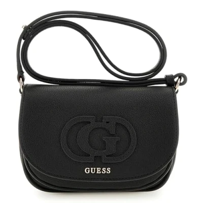 Afbeelding van GUESS Schoudertas Calebra Mini Convertible Xbody Flap Bag Black Zwart