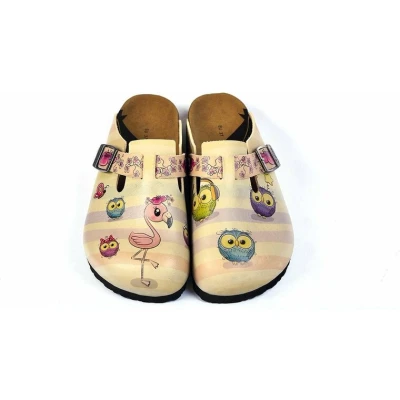 Afbeelding van GOBY Baby Flamingo Clogs Slippers Hoge kwaliteit Handmade Maat 38