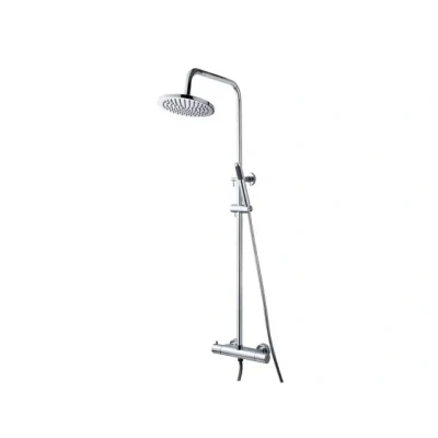Afbeelding van Blusani Stilo 2 douchecombinatie met regendouche chroom BS222100