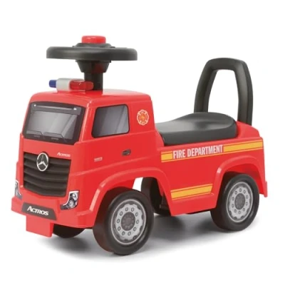 Afbeelding van TURBO CHALLENGE Mercedes Actros Brandweerman Loopstoeltje 119300 Vrije Wielen Rood 23Kg Max Plastic Kinderspeelgoed Cadeau Officiële Licentie Vanaf 12 maanden