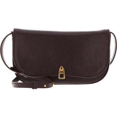 Afbeelding van COCCINELLE Leren Schoudertas Avondtas Magie Mini Bag Darkbrown Donkerbruin