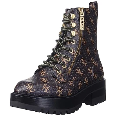 Afbeelding van GUESS Fearne Combat Boot voor dames, Bruin, 39.5 EU
