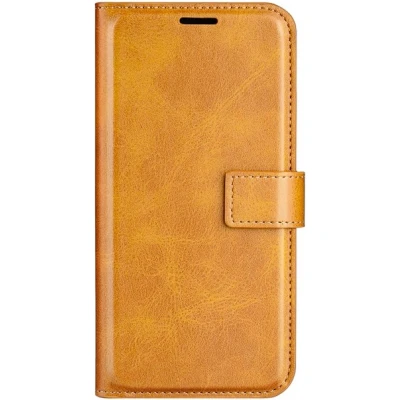 Afbeelding van Casecentive Leren Wallet case met sluiting iPhone 15 tan
