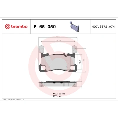 Afbeelding van Brembo Remblokset P 65 050