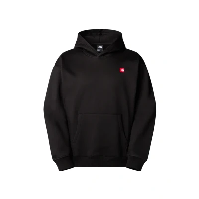 Afbeelding van The North Face heren Axys oversized hoodie met logo en backprint in de kleur Zwart, maat: XS