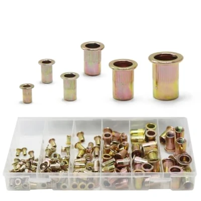 Afbeelding van CCLIFE Klinkmoeren set roestvrij staal M3 M4 M5 M6 M8 M10 blindklinkmoeren 150 stuks assortiment