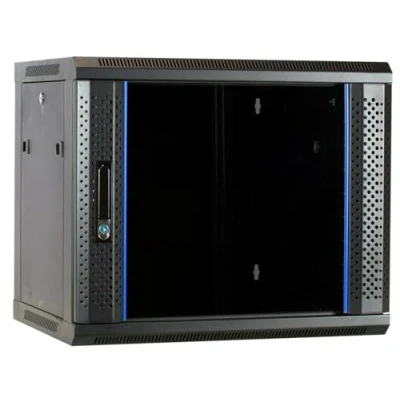 Afbeelding van DSIT 9U wandkast / serverbehuizing Set met glazen deur 600x450x500mm 19 inch