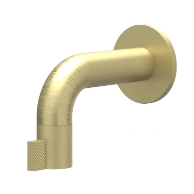 Afbeelding van IVY Tribe wandfonteinkraan 10cm RVS 316 Geborsteld Mat Goud PVD