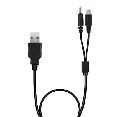 Afbeelding van Mcbazel 2 in 1 PSP oplaadkabel, USB oplaadkabel laadkabel voor PSP1004/3000/2000/1000
