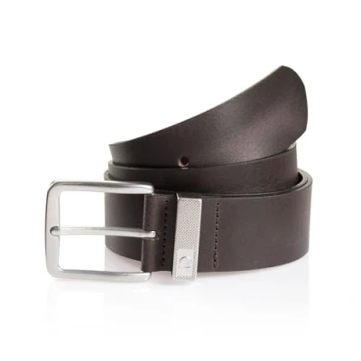 Afbeelding van TOM Tailor Denim Riem, Heren, Maat: 80, Brown uni