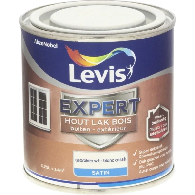 Afbeelding van Levis Expert Lak Buiten Zijdeglans 0,25l Gebroken Wit