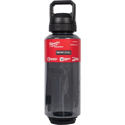 Afbeelding van Milwaukee PACKOUT™ Plastic Fles met Drinkdop 1420 ml Zwart 4932498641