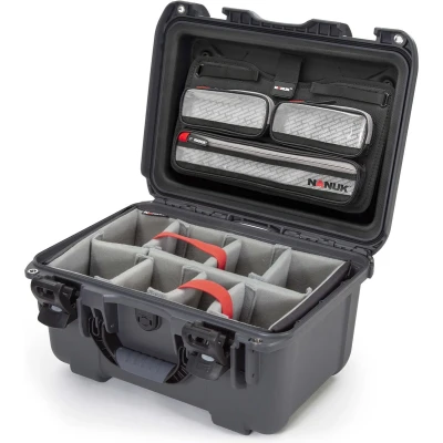 Afbeelding van Nanuk 918 case w/lid org. w/divider Graphite Pro Photo Kit