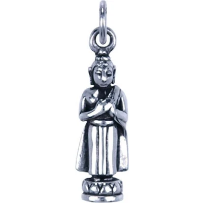 Afbeelding van Zilveren Boeddha ketting hanger geboortedag Vrijdag