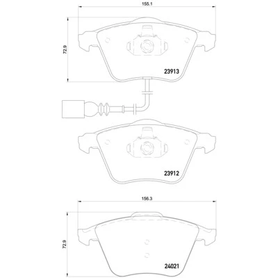 Afbeelding van Brembo Remblokset P 85 129