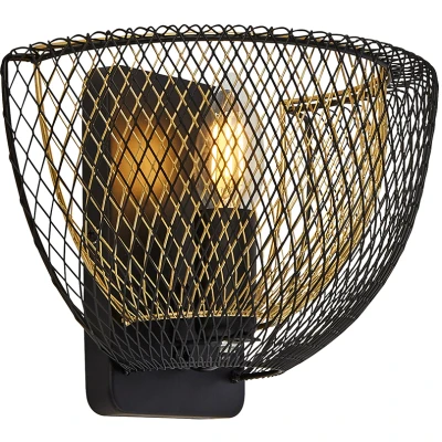 Afbeelding van Searchlight Draad wandlampje Honeycomb 6842BGO