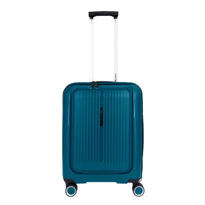 Afbeelding van Gabol Brooklyn Cabin Trolley Front Pocket turquesa handbagage koffer pilotenkoffer