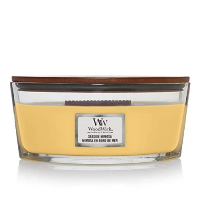 Afbeelding van Woodwick Kaars Seaside Mimosa Ellipse
