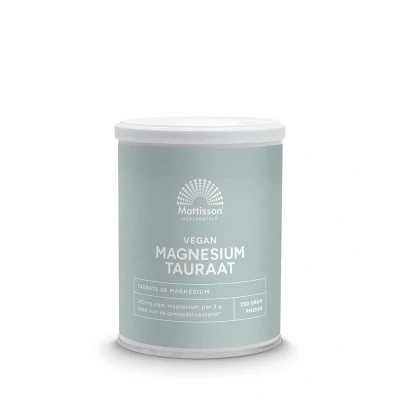 Afbeelding van Mattisson Vegan Magnesium Tauraat 250GR