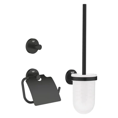 Afbeelding van Grohe start accessoires set 3 in 1 matte black 412042430