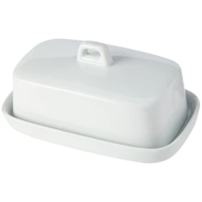 Afbeelding van Nerthus FIH 335 botervloot, porselein, wit, 16x10x5,4 cm
