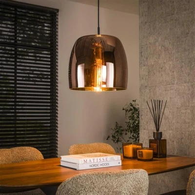 Afbeelding van Hoyz Collection Hanglamp 1L Drift Glass Copper Color Glas