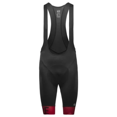 Afbeelding van GORE WEAR C5, Bibs, heren, Zwart/Rood (Black/Red), L