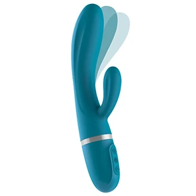 Afbeelding van Bend it Flexible Rabbit Vibrator van Liebe Blauw Op batterijen