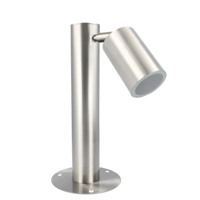 Afbeelding van Yphix Staande Buitenlamp Nalo Laag Enkel Gu10 Rond Rvs Ip54 LEDdirect.nl