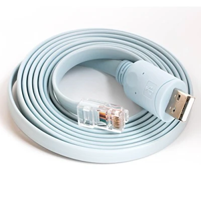 Afbeelding van FTDI USB RS232 Seriële COM poort naar RJ45 Mannelijke Console Kabel Rollover voor Cisco Routers (6FT)