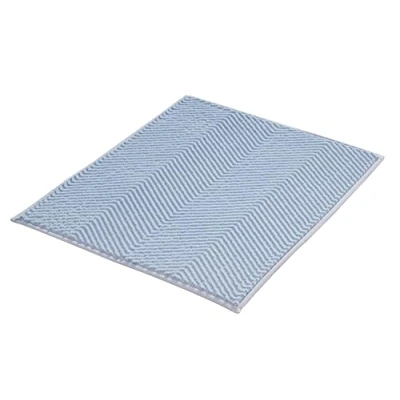 Afbeelding van Kleine Wolke Badmat Zigzag, 50x60 cm, lichtblauw