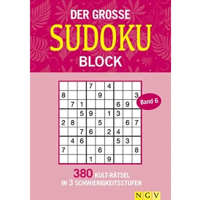 Afbeelding van Der große Sudokublock Band 6: 380 Kulträtsel in 3 Schwierigkeitsstufen