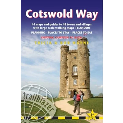 Afbeelding van Cotswold way: 44 maps and guides to 48 towns villages with large scale walking (1:20,000), Chipping Campden Bath